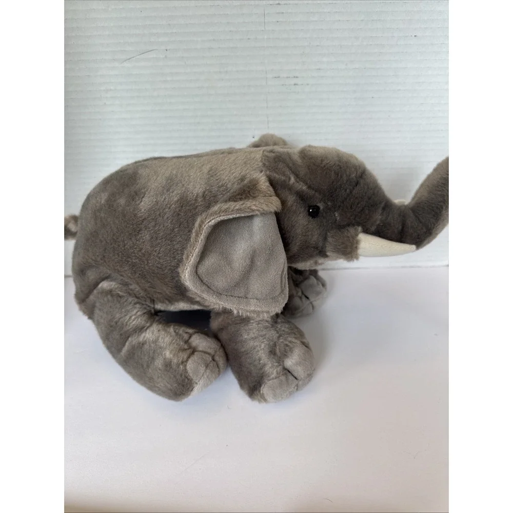 NWT Wild Republic Elephant Trunk Up Stuffed Animal  Grey Plush NEW